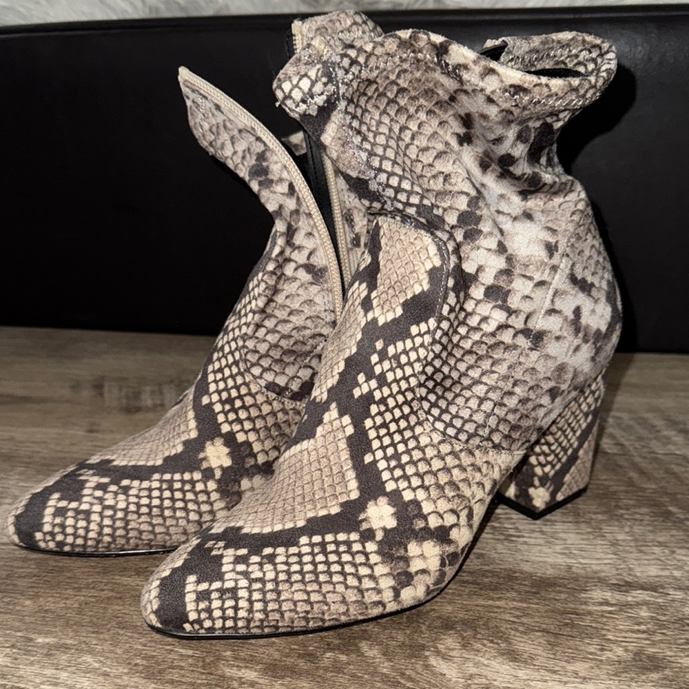 Steve Madden Snakeskin Ankle Boots
